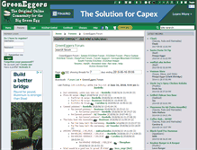Tablet Screenshot of greeneggers.com